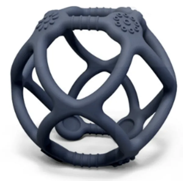 Pelota mordedor de silicona con superficies táctiles