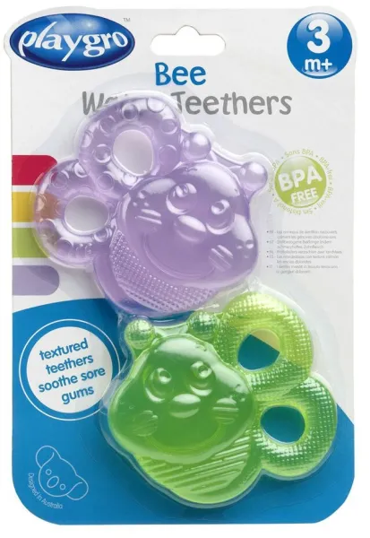 Anillos de dentición con agua, 2 uds