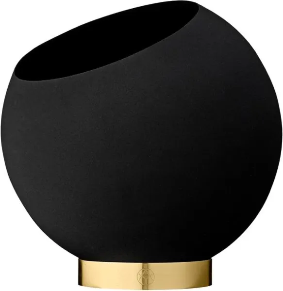 Maceta AYTM GLOBE Negra Ø21 cm