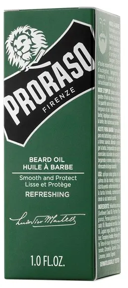 PRORASO Aceite para Barba Refrescante - 30 ml.