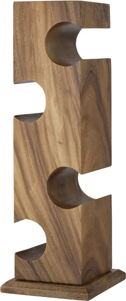 Ellion, Botellero, marrón, madera de acacia